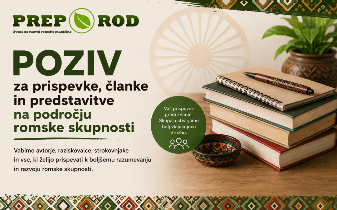 Poziv za prispevke in članke na področju romske skupnosti za leto 2026